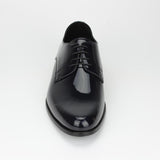 Derby in vernice blu con fondo in cuoio 4717VBLU 88 ROSSI 