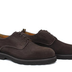 Derby in suede testa di moro  con fondo in gomma leggera 1279CHSMO 220 ROSSI 