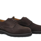 Derby in suede testa di moro  con fondo in gomma leggera 1279CHSMO 220 ROSSI 